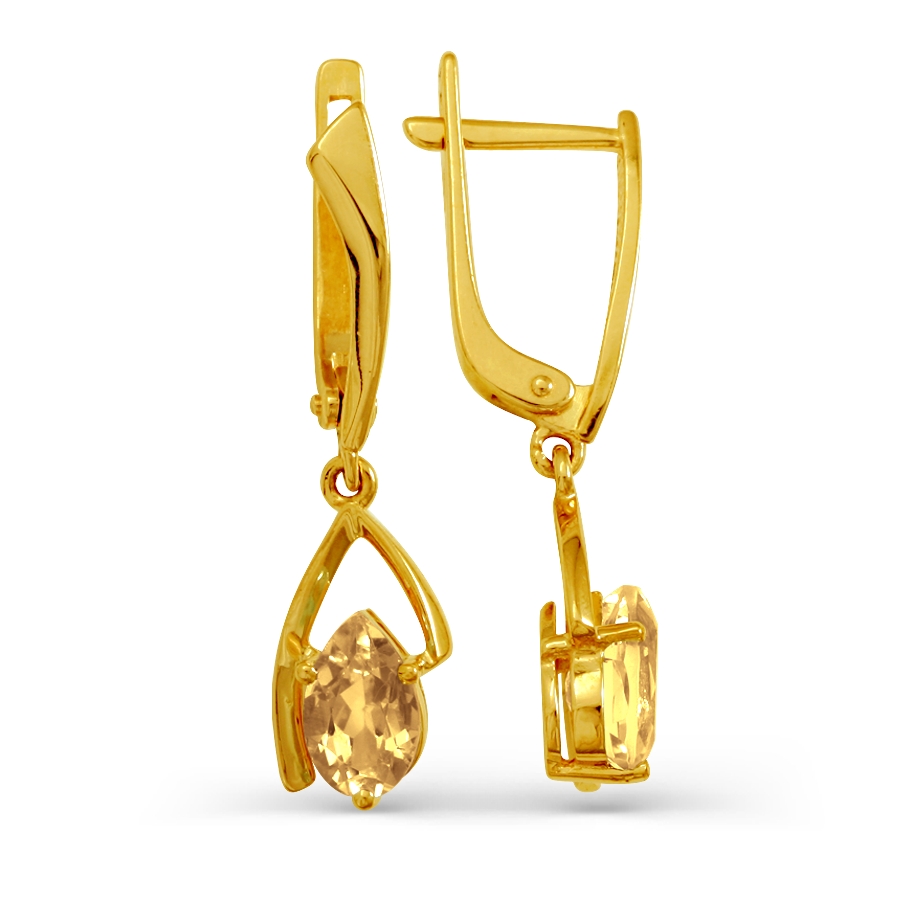 

Серьги с цитринами Линии Любви, Серьги Т901022631