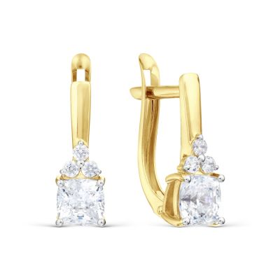 

Серьги с Swarovski Zirconia Линии Любви, Серьги Т94202Б095