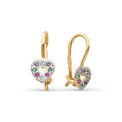 

Серьги с фианитами Линии Любви