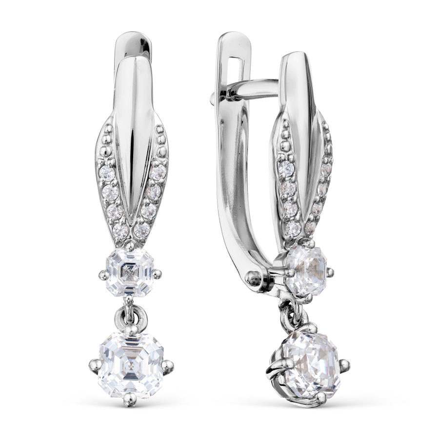 

Серьги с Swarovski Zirconia Линии Любви
