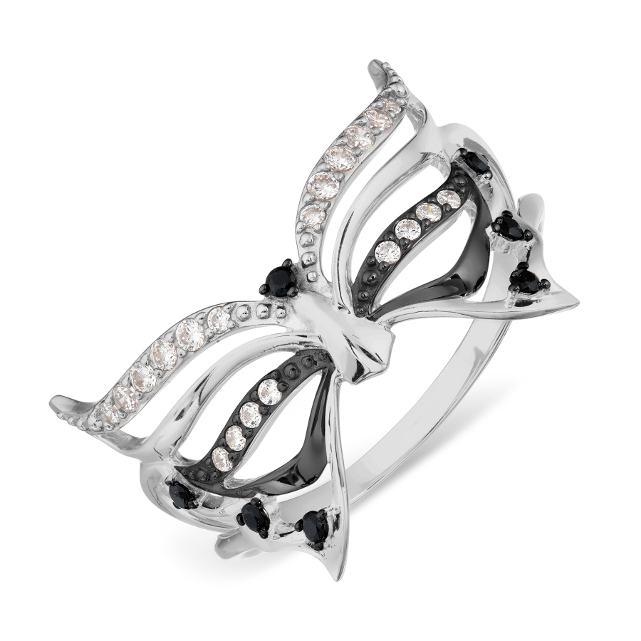 

Кольцо с Swarovski Zirconia и фианитами Линии Любви