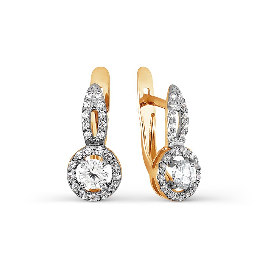 

Серьги с Swarovski Zirconia Линии Любви, Серьги Т147027131