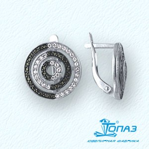 

Серьги с фианитами Линии Любви, Серьги Т302021073