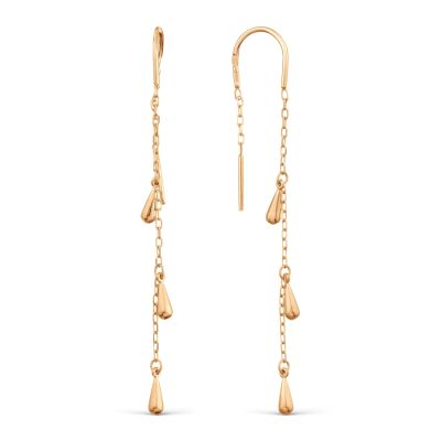 

Серьги из красного золота Линии Любви, Серьги Т10002В040