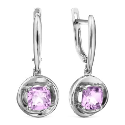 

Серьги с аметистами Линии Любви, Серьги Т30102Б243