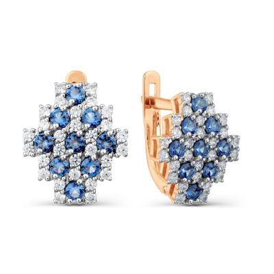 

Серьги с Swarovski Zirconia Линии Любви, Серьги Т142028133