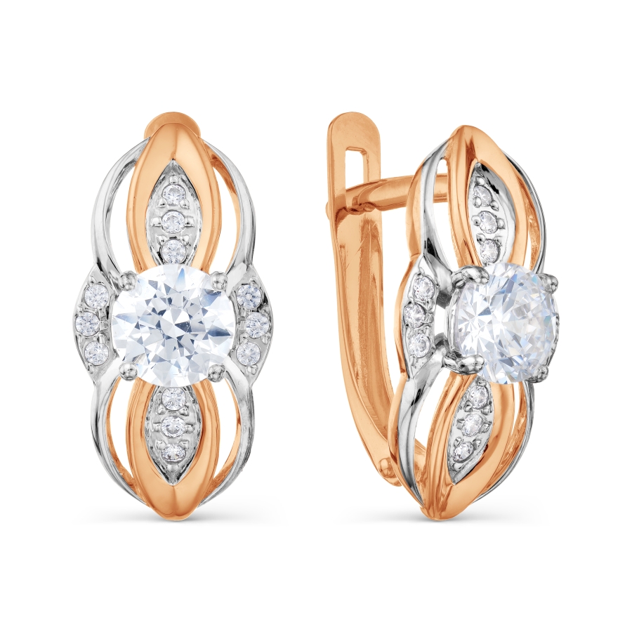 

Серьги с Swarovski Zirconia Линии Любви
