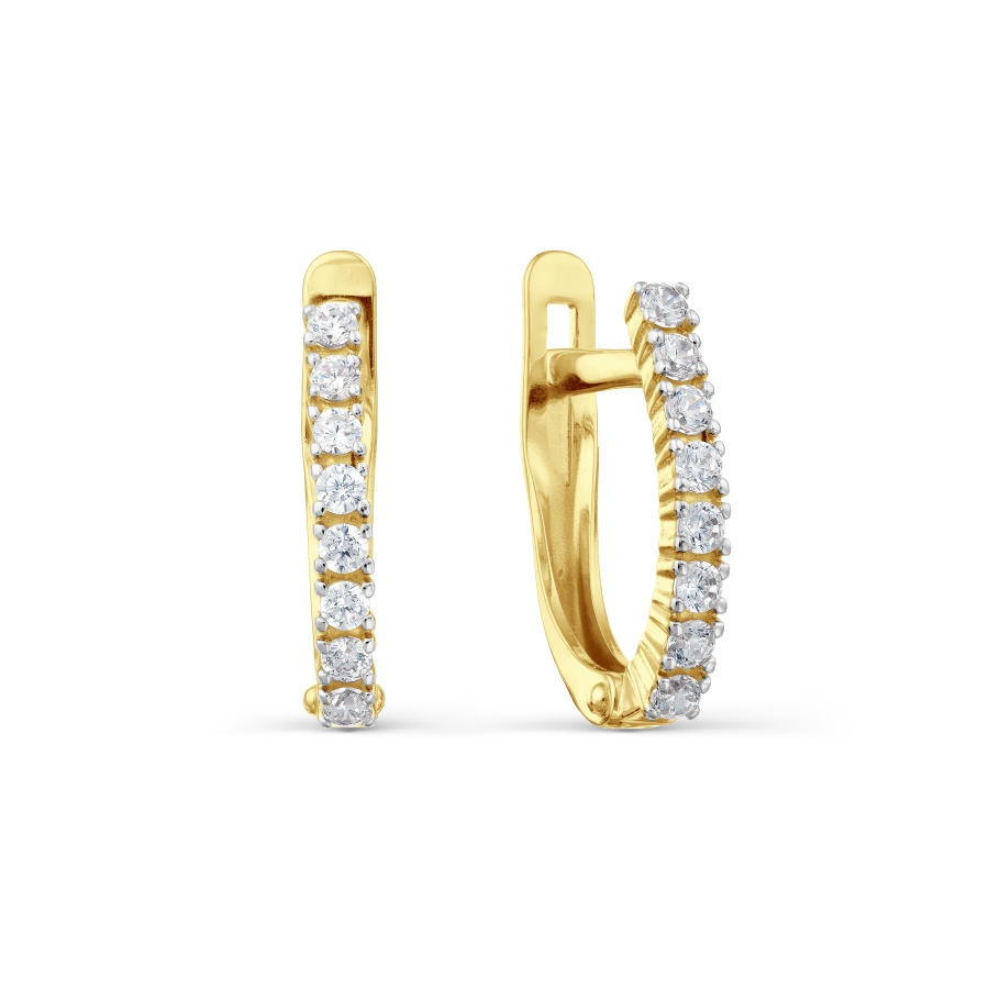 

Серьги с фианитами Линии Любви, Серьги Т947027392