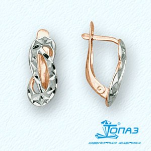 

Серьги из красного золота Линии Любви, Серьги Т14062724
