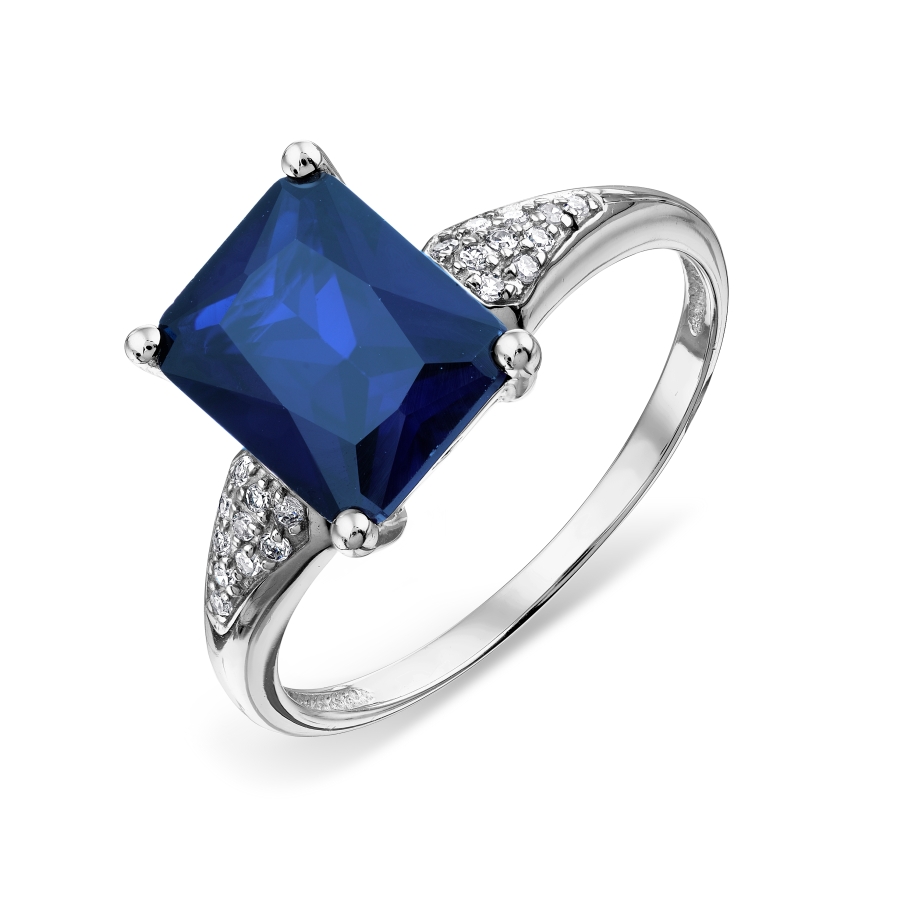 

Кольцо с бриллиантами и сапфиром Линии Любви, Кольцо Т306017939