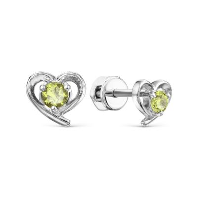 

Серьги с хризолитами Линии Любви, Серьги Т301026094-01