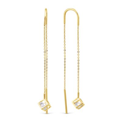 

Серьги с Swarovski Zirconia Линии Любви, Серьги Т907028573-1