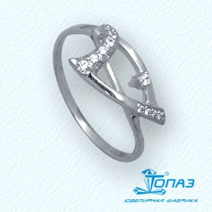 

Кольцо с фианитами Линии Любви, Кольцо Т30201967