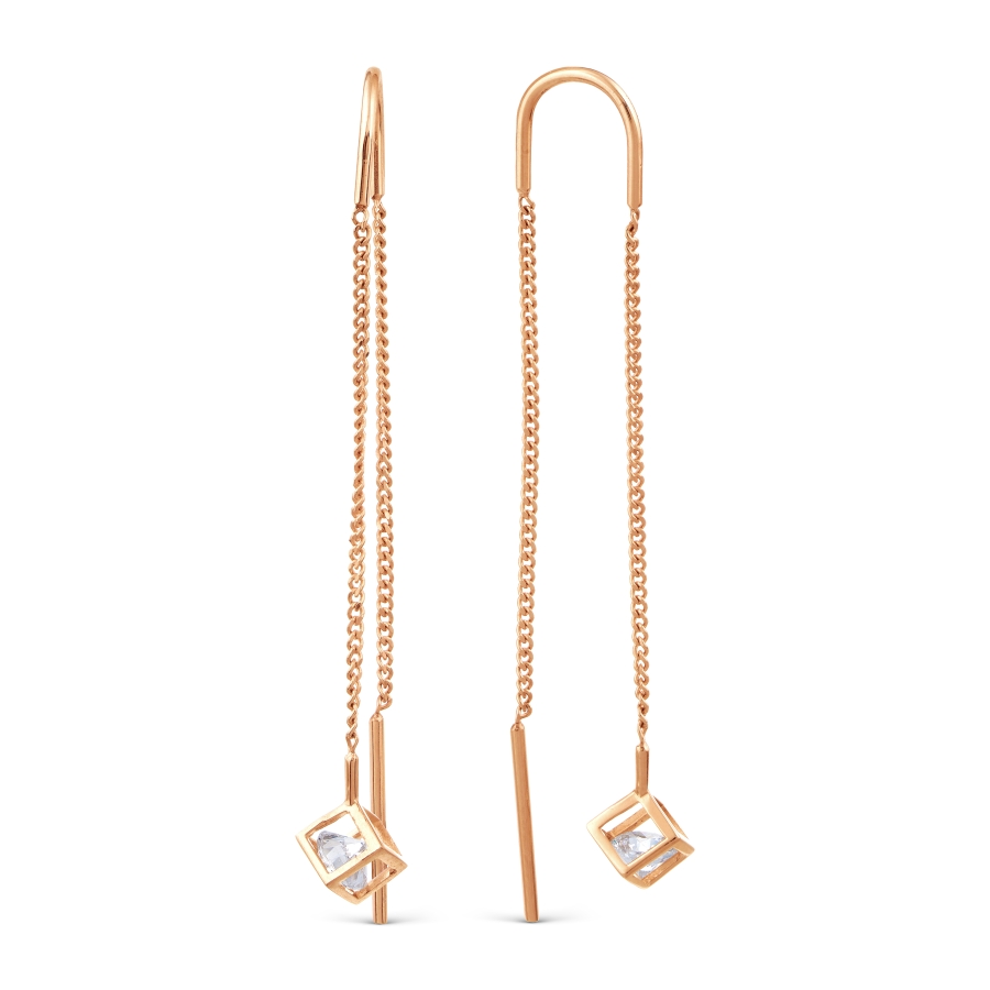 

Серьги с Swarovski Zirconia Линии Любви, Серьги Т107028573