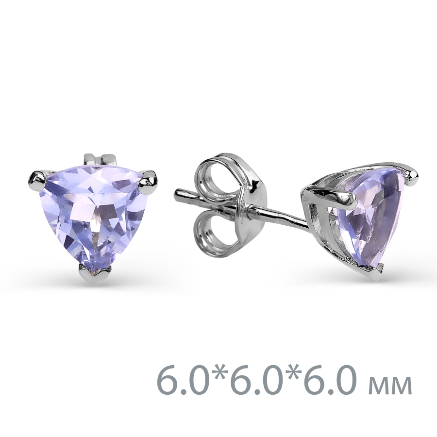 

Серьги с аметистами Линии Любви, Серьги Т301023129