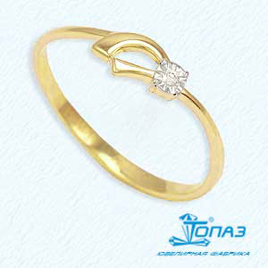 

Кольцо с бриллиантом Линии Любви, Кольцо Т945611818