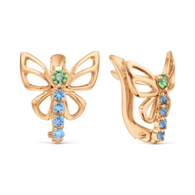 

Серьги с фианитами Premium Линии Любви, Серьги Т10202Б231-02