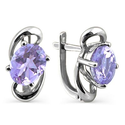 

Серьги с аметистами Линии Любви, Серьги Т301024569