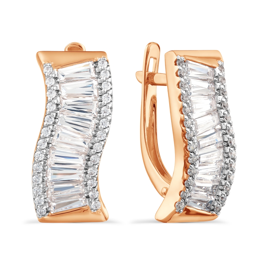 

Серьги с Swarovski Zirconia Линии Любви, Серьги Т142028202