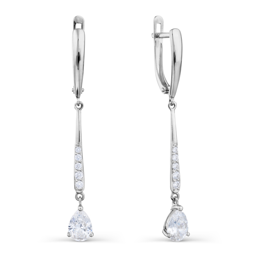 

Серьги с Swarovski Zirconia Линии Любви, Серьги Т307028818