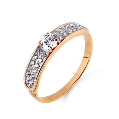 

Кольцо с Swarovski Zirconia Линии Любви, Кольцо Т142015001