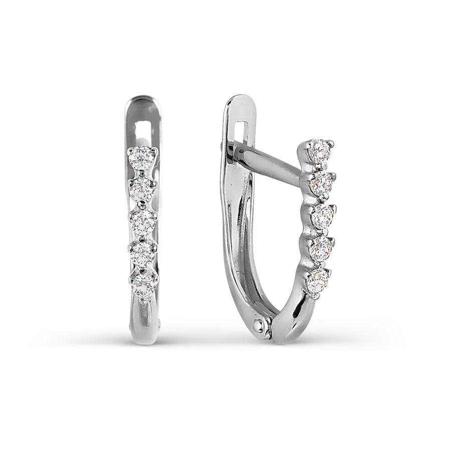 

Серьги с Swarovski Zirconia Линии Любви, Серьги Т307027353