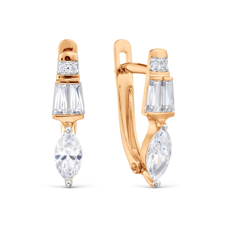 

Серьги с Swarovski Zirconia Линии Любви, Серьги Т142029802