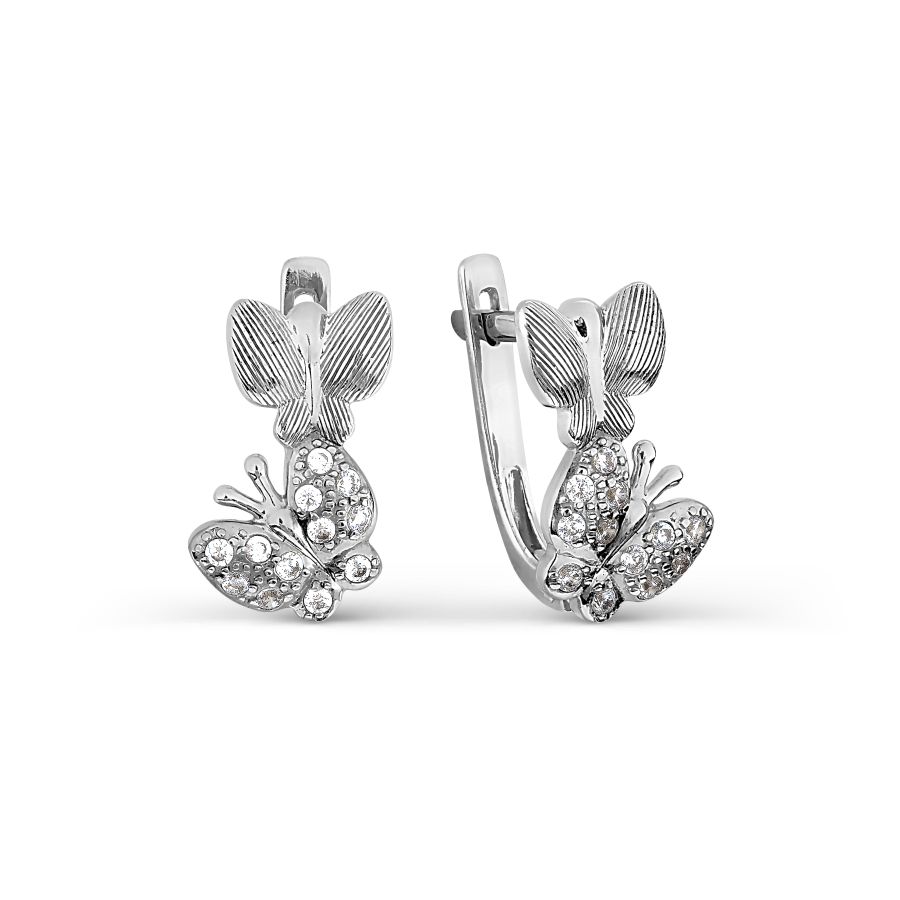 

Серьги с фианитами Линии Любви