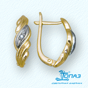 

Серьги с фианитами Линии Любви, Серьги Т93202666