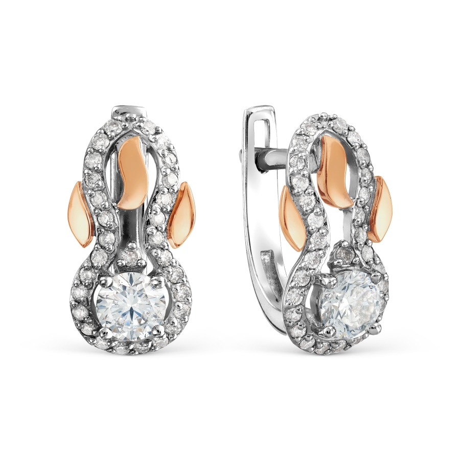 

Серьги с бриллиантами Линии Любви, Серьги Т311028112