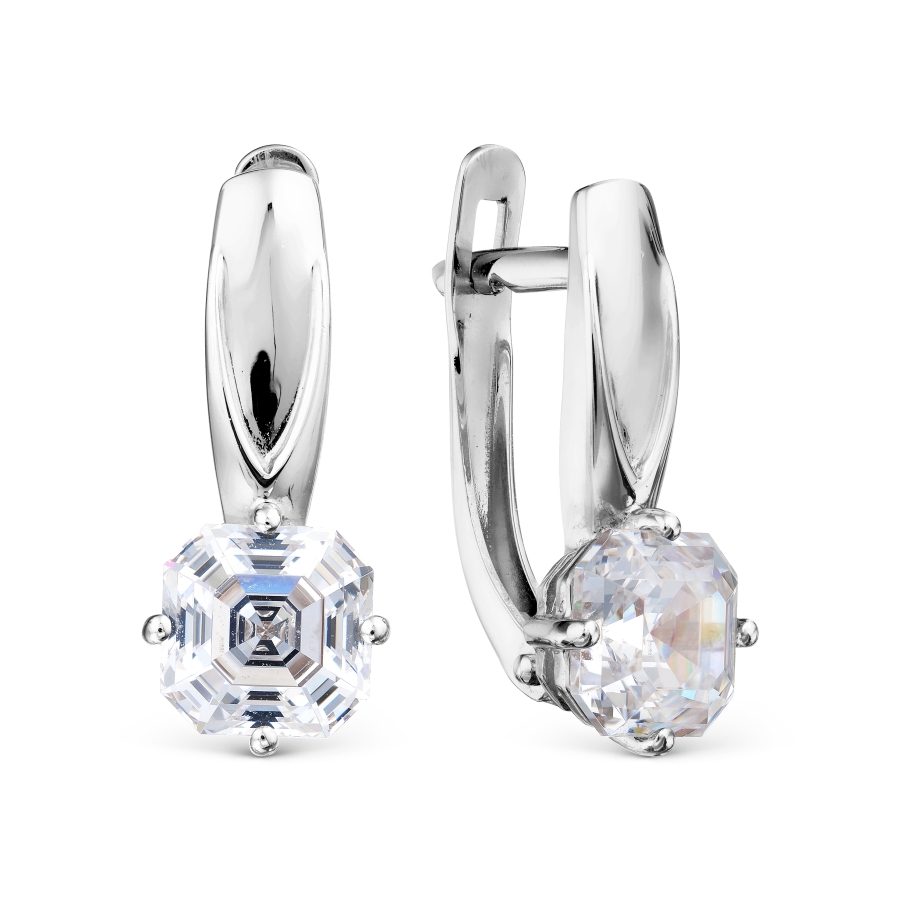 

Серьги с Swarovski Zirconia Линии Любви, Серьги Т302028757