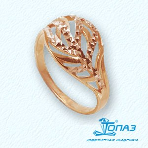 

Кольцо из красного золота Линии Любви, Кольцо Т100611262