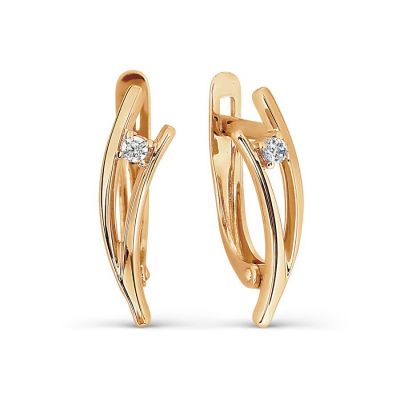 

Серьги с фианитами Линии Любви, Серьги Т107027391