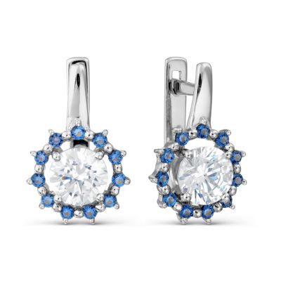 

Серьги с Swarovski Zirconia Линии Любви, Серьги Т302028131