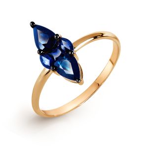 

Кольцо с сапфирами Линии Любви