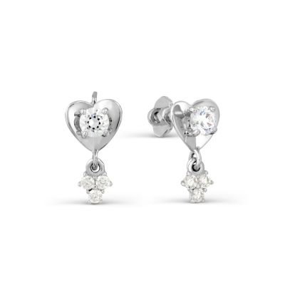 

Серьги с Swarovski Zirconia Линии Любви, Серьги Т307027734