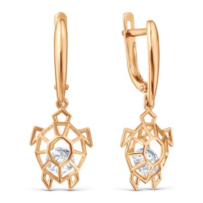 

Серьги с фианитами Premium Линии Любви, Серьги Т10702Б330