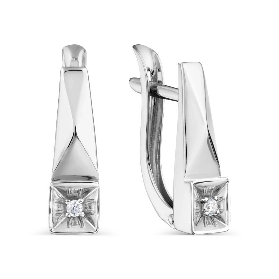 

Серьги с бриллиантами Линии Любви, Серьги Т331028926