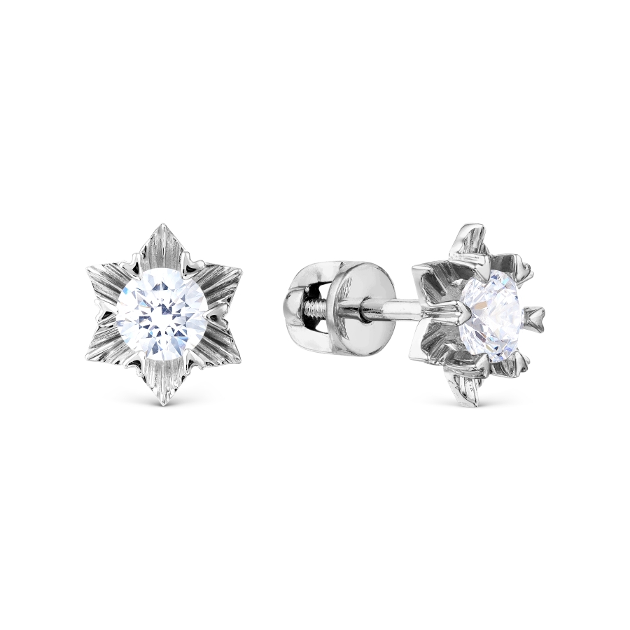 

Серьги с Swarovski Zirconia Линии Любви, Серьги Т302028632