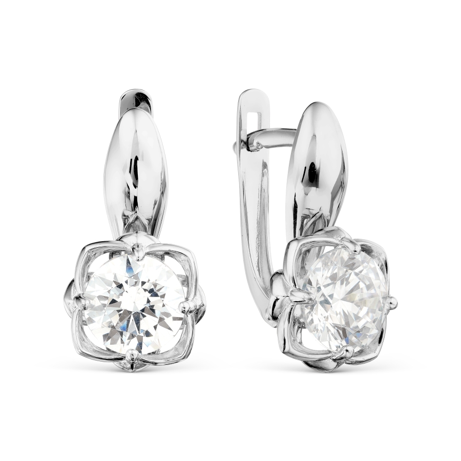 

Серьги с Swarovski Zirconia Линии Любви, Серьги Т302029333