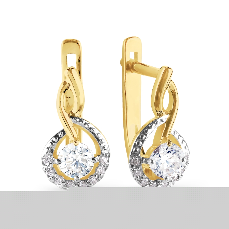 

Серьги с Swarovski Zirconia Линии Любви, Серьги Т942026144