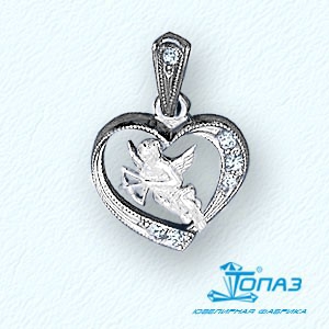 

Подвеска с фианитами Линии Любви, Подвески и кулоны Т30203126