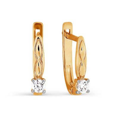 

Серьги с Swarovski Zirconia Линии Любви, Серьги Т142026350