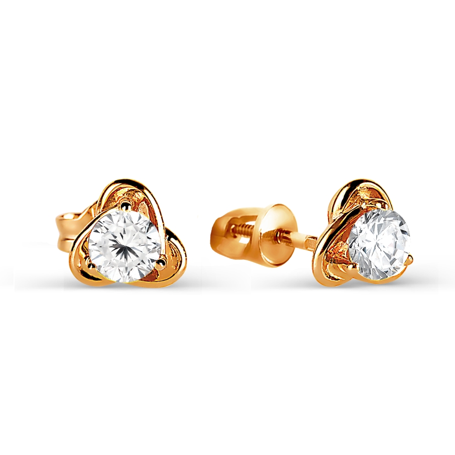 

Серьги с фианитами Линии Любви, Серьги Т102026096-01