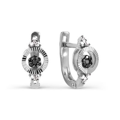 

Серьги с бриллиантами Линии Любви, Серьги Т331627121-02