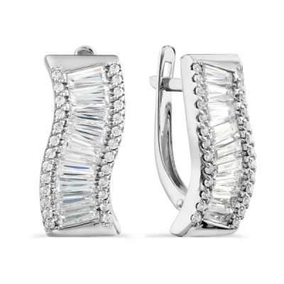 

Серьги с Swarovski Zirconia Линии Любви, Серьги Т302028202