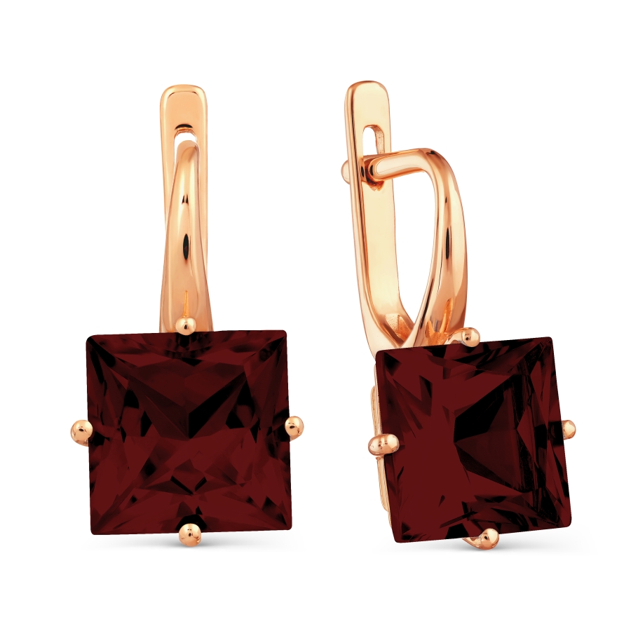 

Серьги с гранатами Линии Любви, Серьги Т101027765