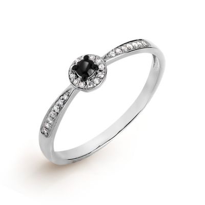

Кольцо с бриллиантом и Swarovski Zirconia Линии Любви, Кольцо Т301017123-01