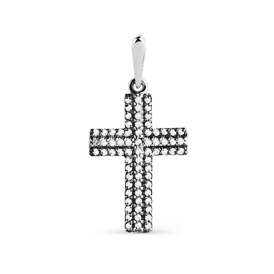 

Крестик с бриллиантами Линии Любви