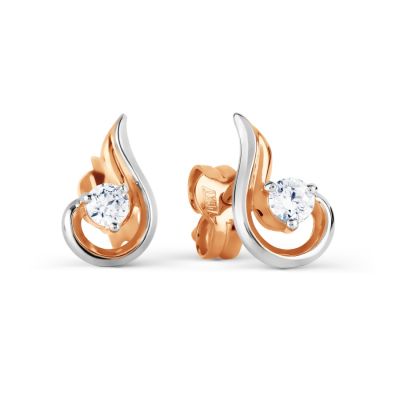 

Серьги с фианитами Premium Линии Любви, Серьги Т142027295